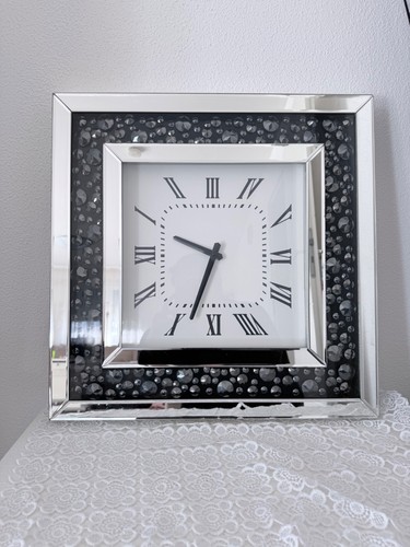 Wanduhr silber weiß - wanduhr,