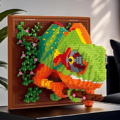 Chamäleon bausteine bausatz - chamäleon,