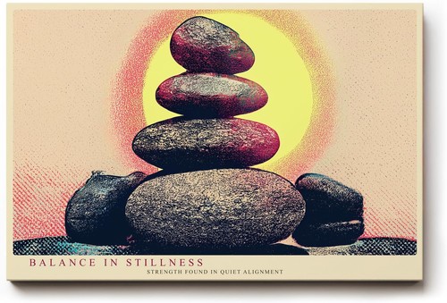 Sinus art wandbild zen - zen, steine