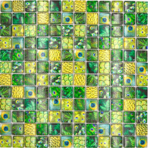 Glasmosaik mosaikfliese grün - mosaikfliese,